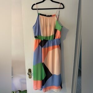 BANANA REPUBLIC Multicolor Dress (Size L)